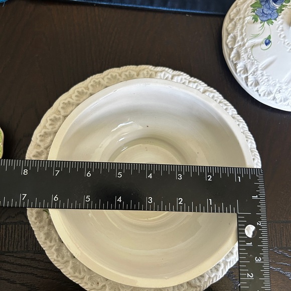 Vintage Italian Hand Painted MCM Soup Tureen Set With Plate Lid & Ladle - Picture 15 of 16